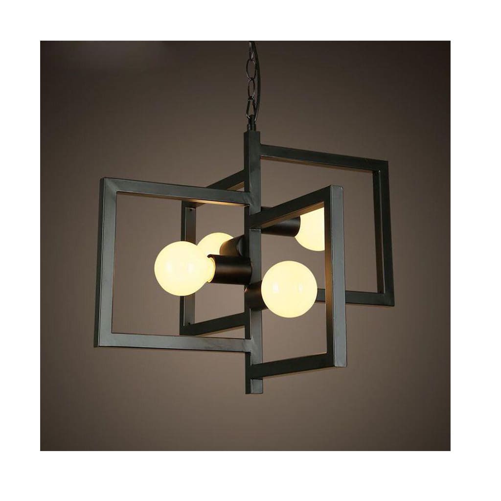مصباح سقف واي لايت - معدن و حديد - أسود - 50*75 سم - YLK0067