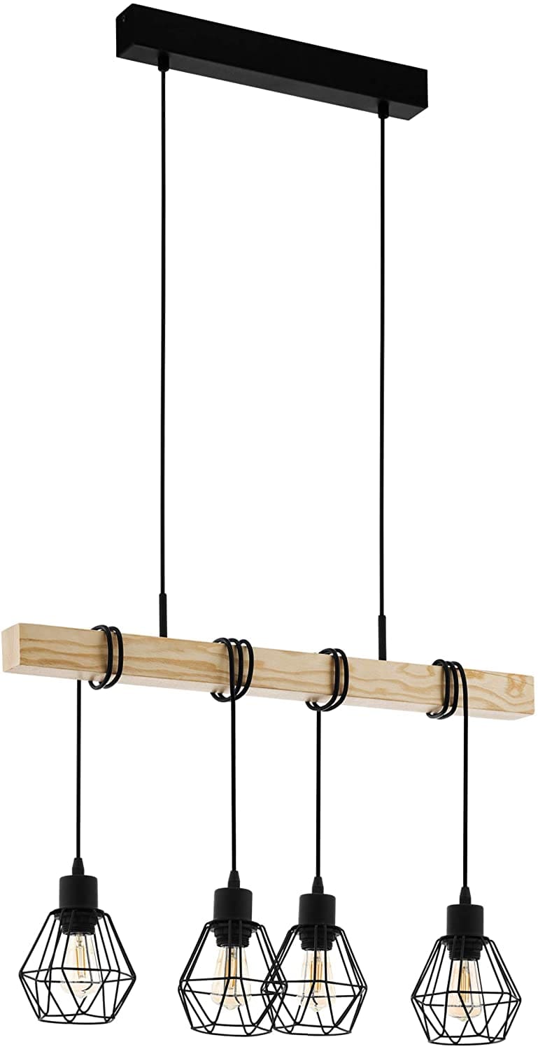 Y-Lights Ceiling Lamp - Beige & Black - Steel & Wood - 70*120 cm - YLK0121