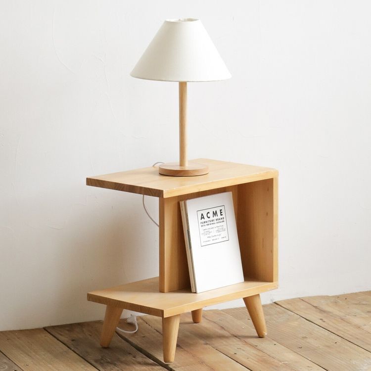 Brown Mdf Table Includes 4 Beech Wood Legs - 50*40*40 Cm - Pecky - Ta27