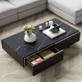 Black Mdf Table Includes 4 Drawers - 40*120*60 Cm - Pecky - Ta50