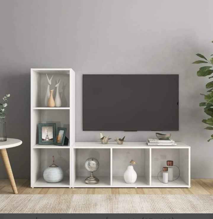 وحدة تلفزيون ام دي اف أبيض - 160*40*40 سم - بيكي - TV56